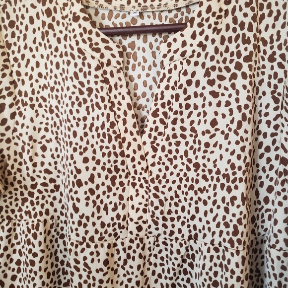 Printed Ruffle Hem Mini Dress - Picture 7 of 8